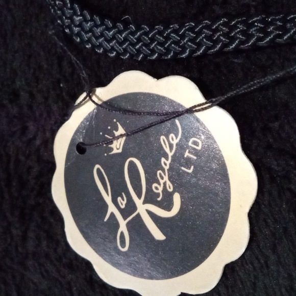 Black Satin La Regale Clutch/Crossbody/Shoulder purse - Picture 8 of 10